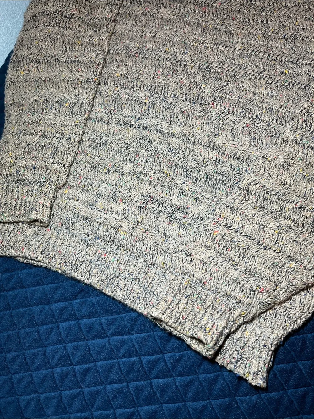 Vintage Tony Lambert Men's Marled Comfy Crewneck Sweater